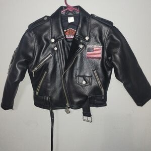 Youth Vintage Harley Davidson Jacket Size 6